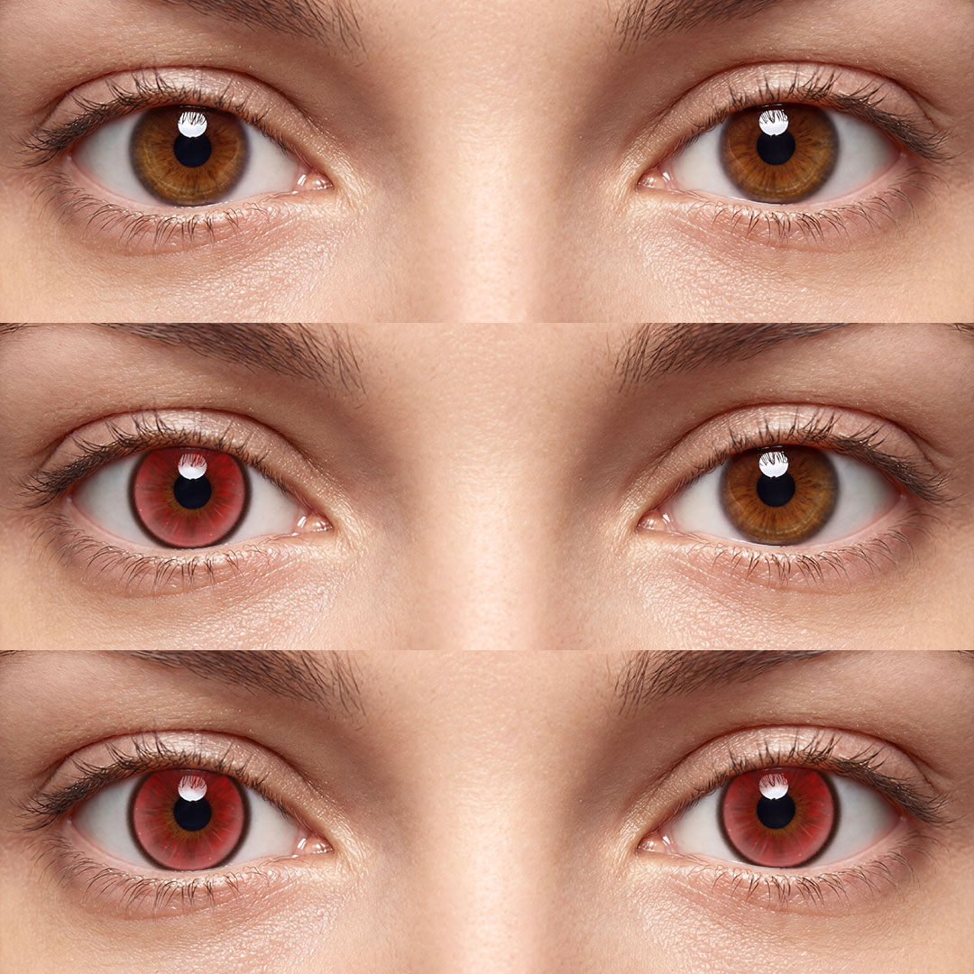 Ethereal Glow Red - 1 Year, 2 lenses
