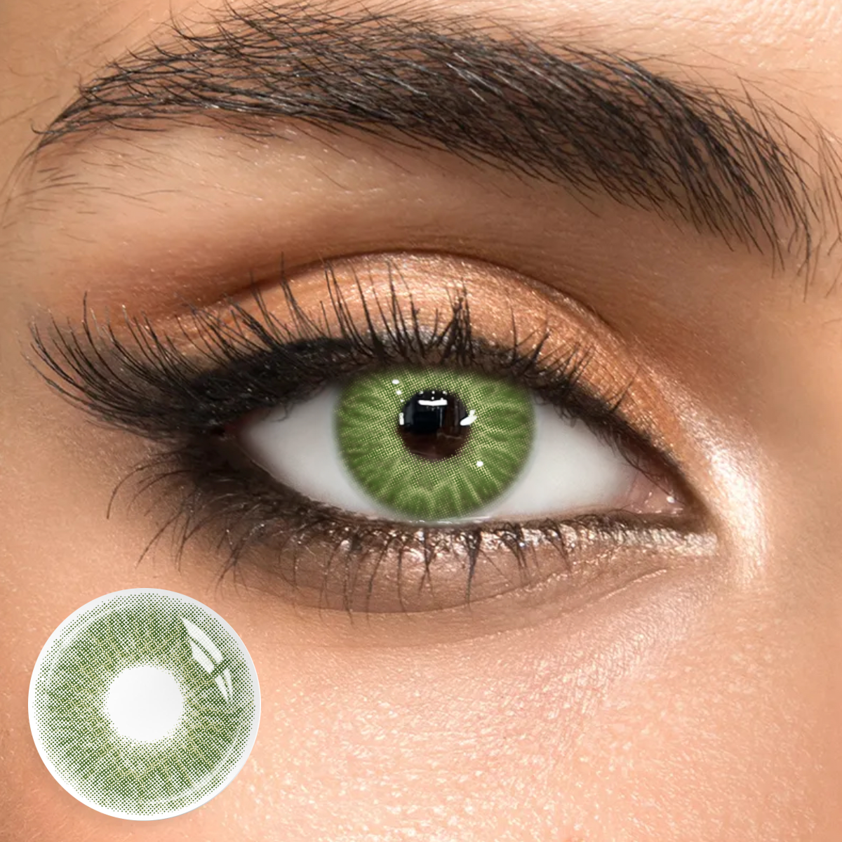 Elf Iris Green - 1 Year, 2 lenses Colored Contacts - Gleglow