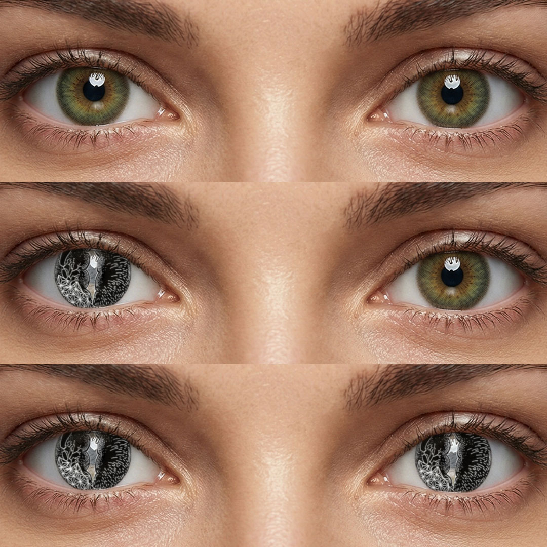 Obsidian Gaze Black - 1 Year, 2 lenses
