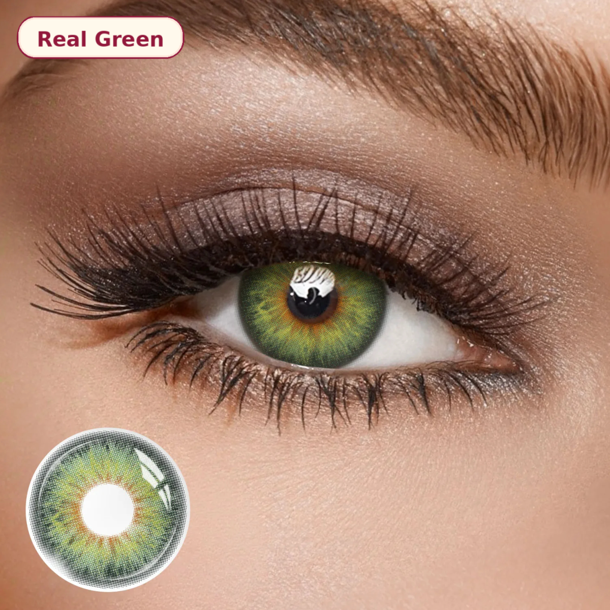 Smoky Veil Green - 1 Year, 2 lenses