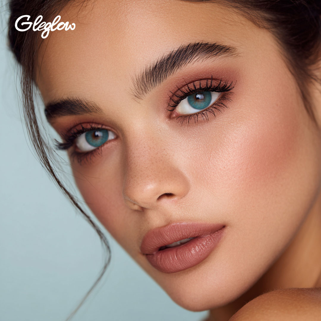 Frostina Blue - 1 Year, 2 lenses Colored Contacts - Gleglow