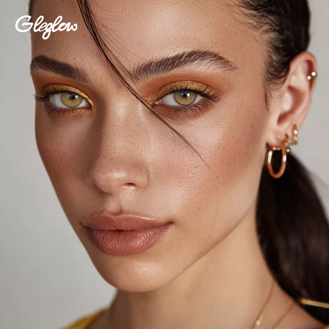 Evorel Green - monthly, 2 lenses Colored Contacts - Gleglow