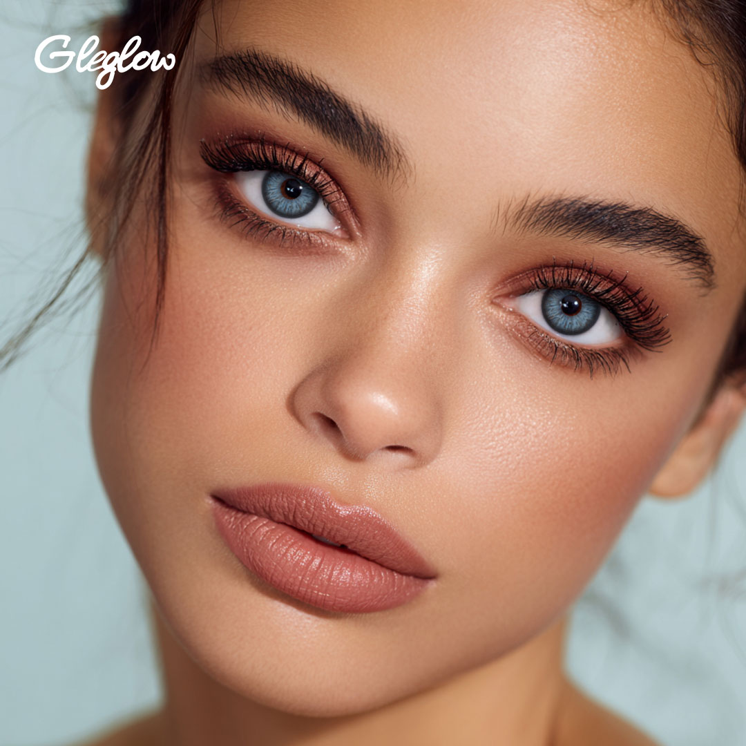 Aetheris Blue - 1 Year, 2 lenses Colored Contacts - Gleglow