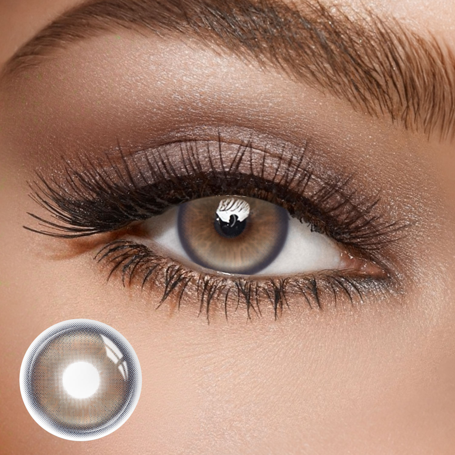 Viora Brown - 1 Year, 2 lenses Colored Contacts - Gleglow