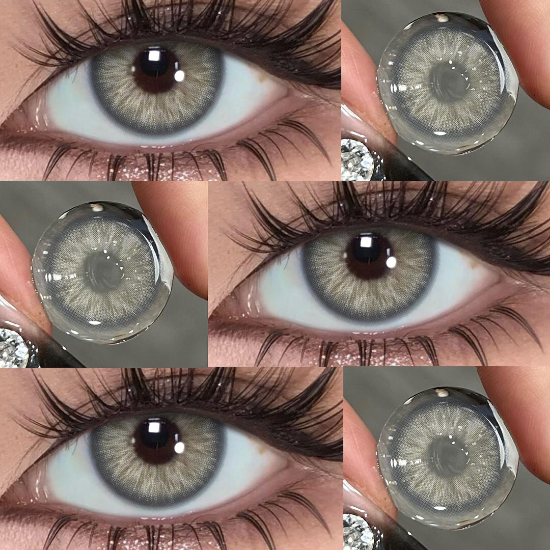 Darklord Grey - 1 Year, 2 lenses Colored Contacts - Gleglow