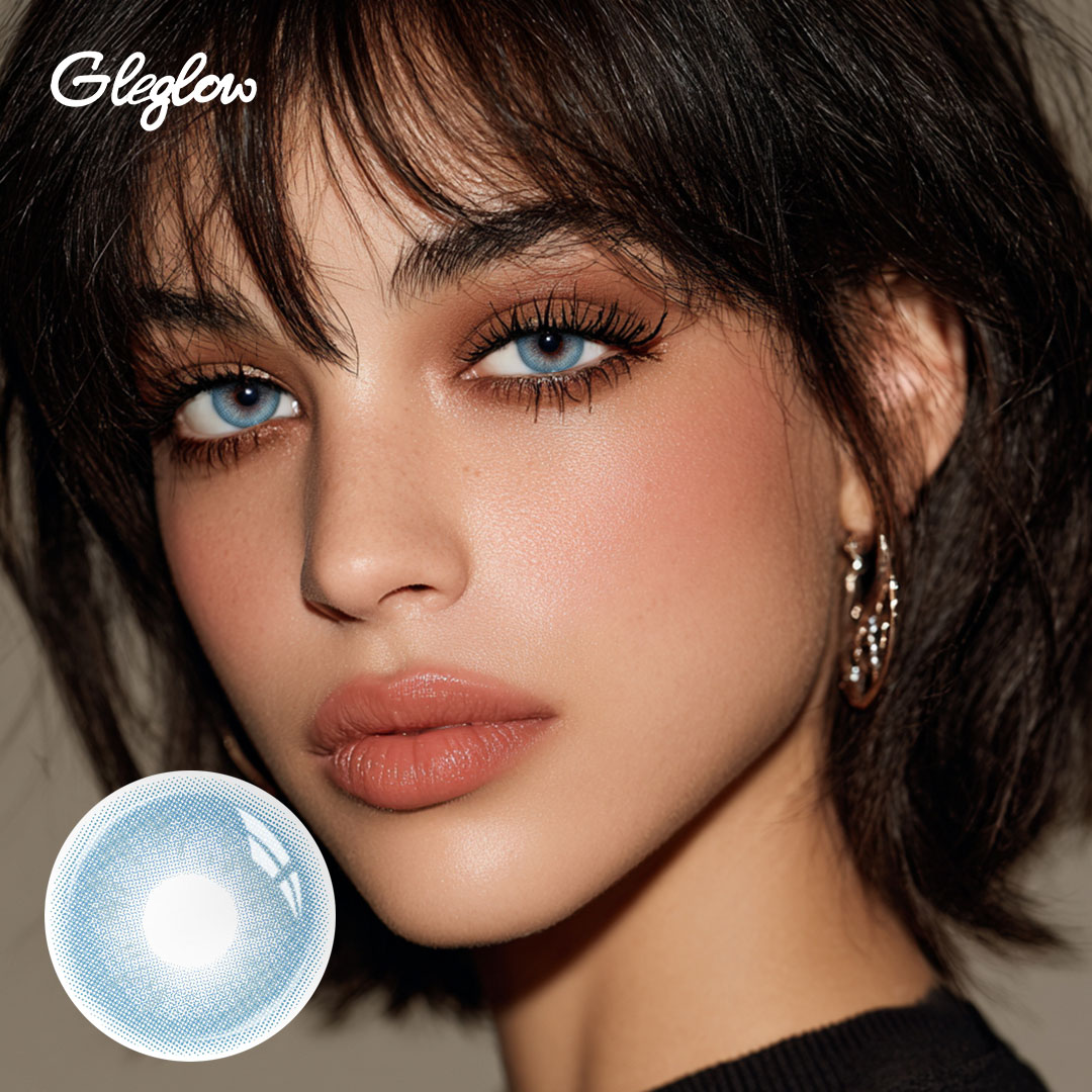 Calypso Blue - 1 Year, 2 lenses Colored Contacts - Gleglow