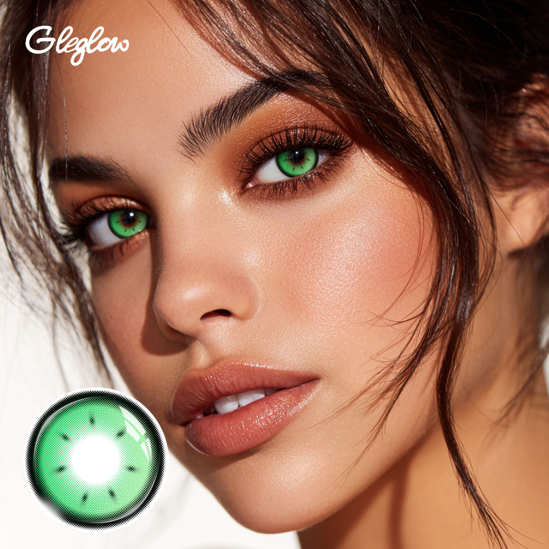 Rhapsody Green - 1 Year, 2 lenses Colored Contacts - Gleglow