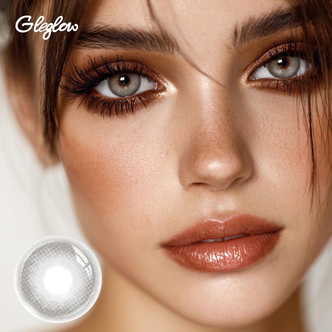 Spectrum Grey - 1 Year, 2 lenses Colored Contacts - Gleglow