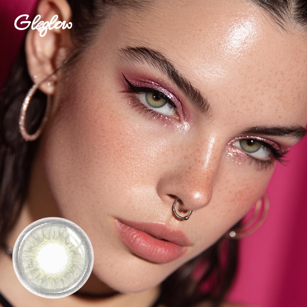 Lumera Grey - 1 Year, 2 lenses Colored Contacts - Gleglow