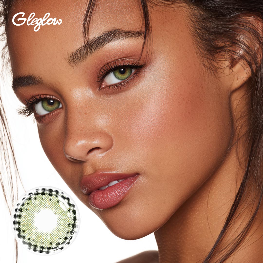 Sandy Green - 1 Year, 2 lenses Colored Contacts - Gleglow