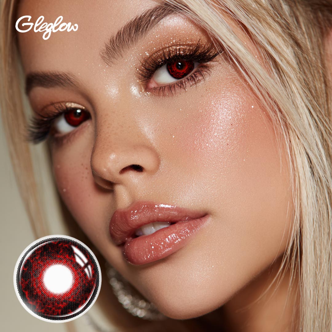 Ophely Black - 1 Year, 2 lenses Colored Contacts - Gleglow