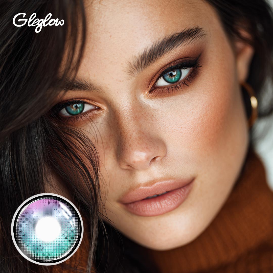 Mystara Green - 1 Year, 2 lenses Colored Contacts - Gleglow