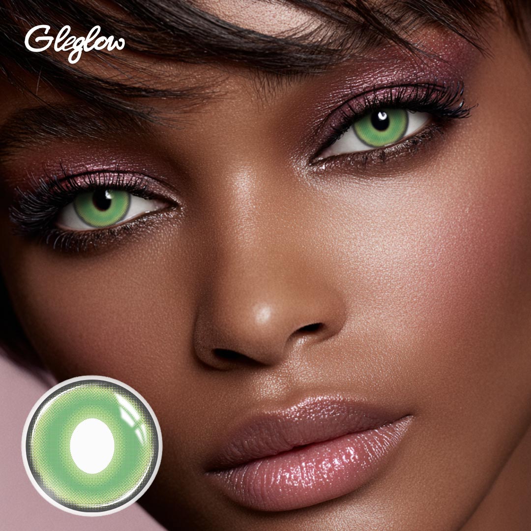 Alder Green - 1 Year, 2 lenses Colored Contacts - Gleglow