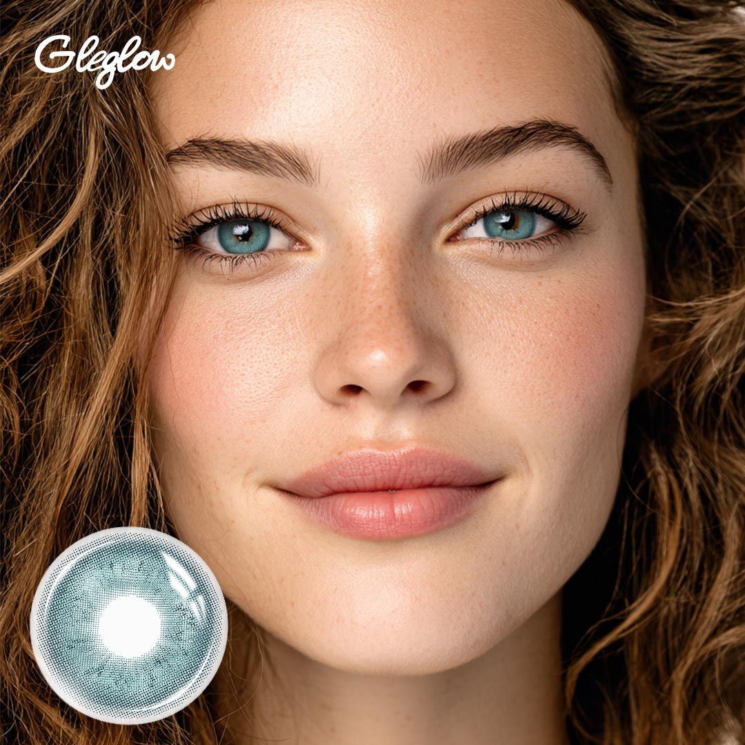 Icebound Blue - 1 Year, 2 lenses Colored Contacts - Gleglow