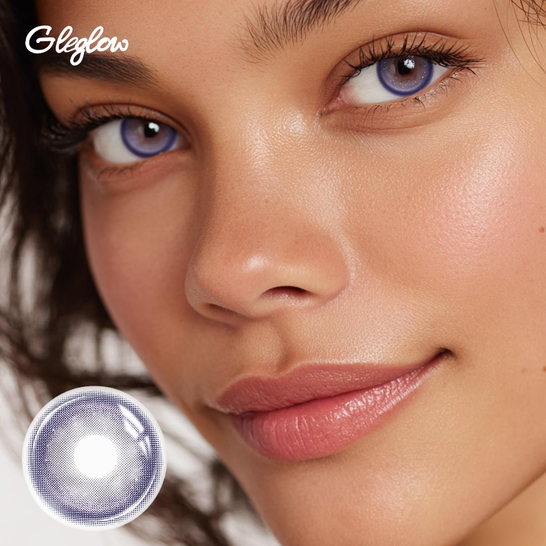 Berrion Purple - 1 Year, 2 lenses Colored Contacts - Gleglow