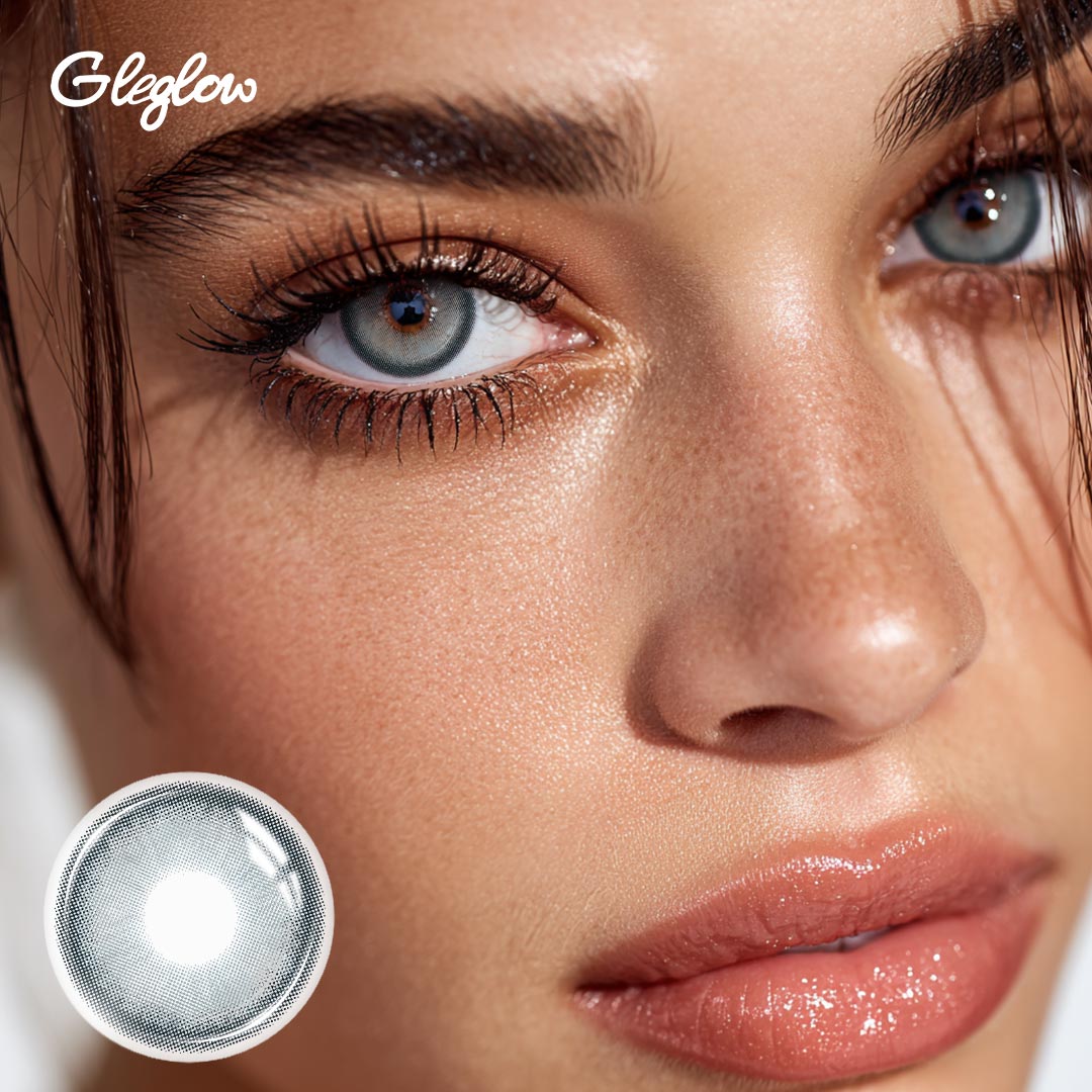 Glema Grey - 1 Year, 2 lenses Colored Contacts - Gleglow