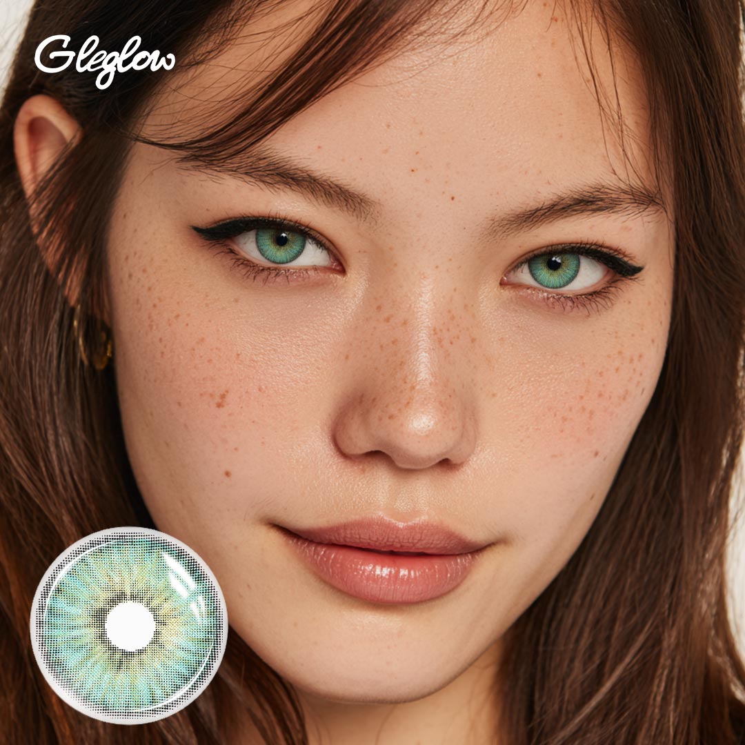 Gloaming Green - 1 Year, 2 lenses Colored Contacts - Gleglow