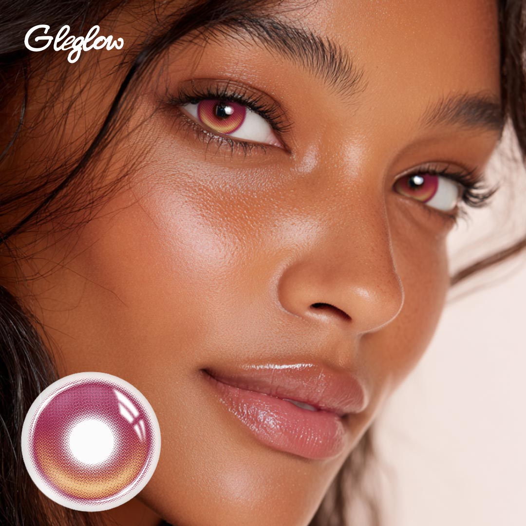 Lucida Red - 6-month，2 lenses Colored Contacts - Gleglow