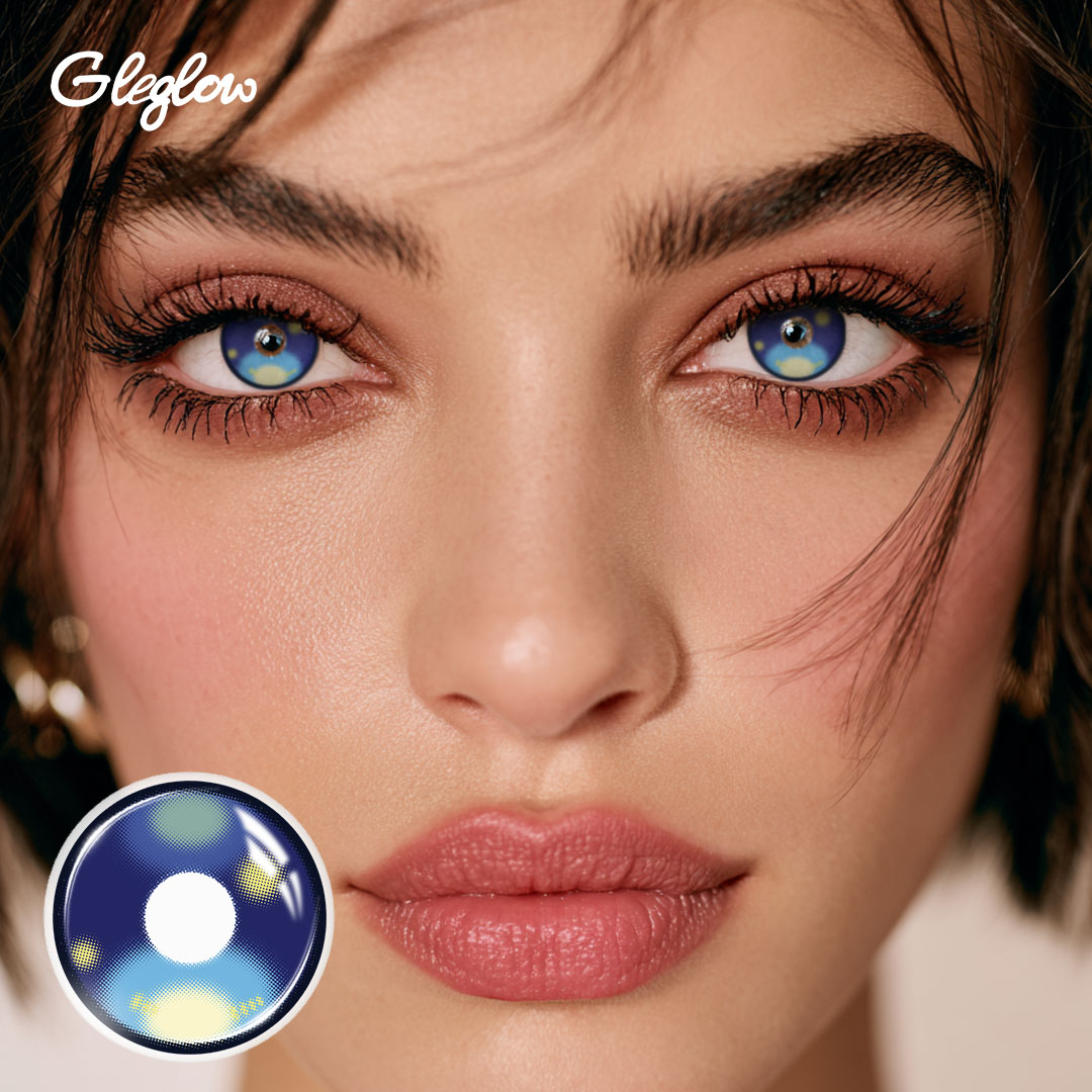 Sweetwave Blue - 1 Year, 2 lenses Colored Contacts - Gleglow