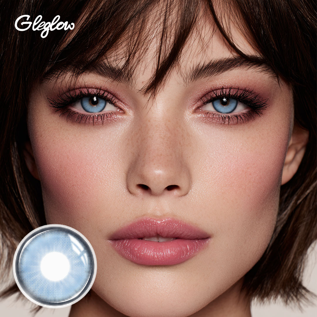 Ivy Blue - 6-month，2 lenses Colored Contacts - Gleglow