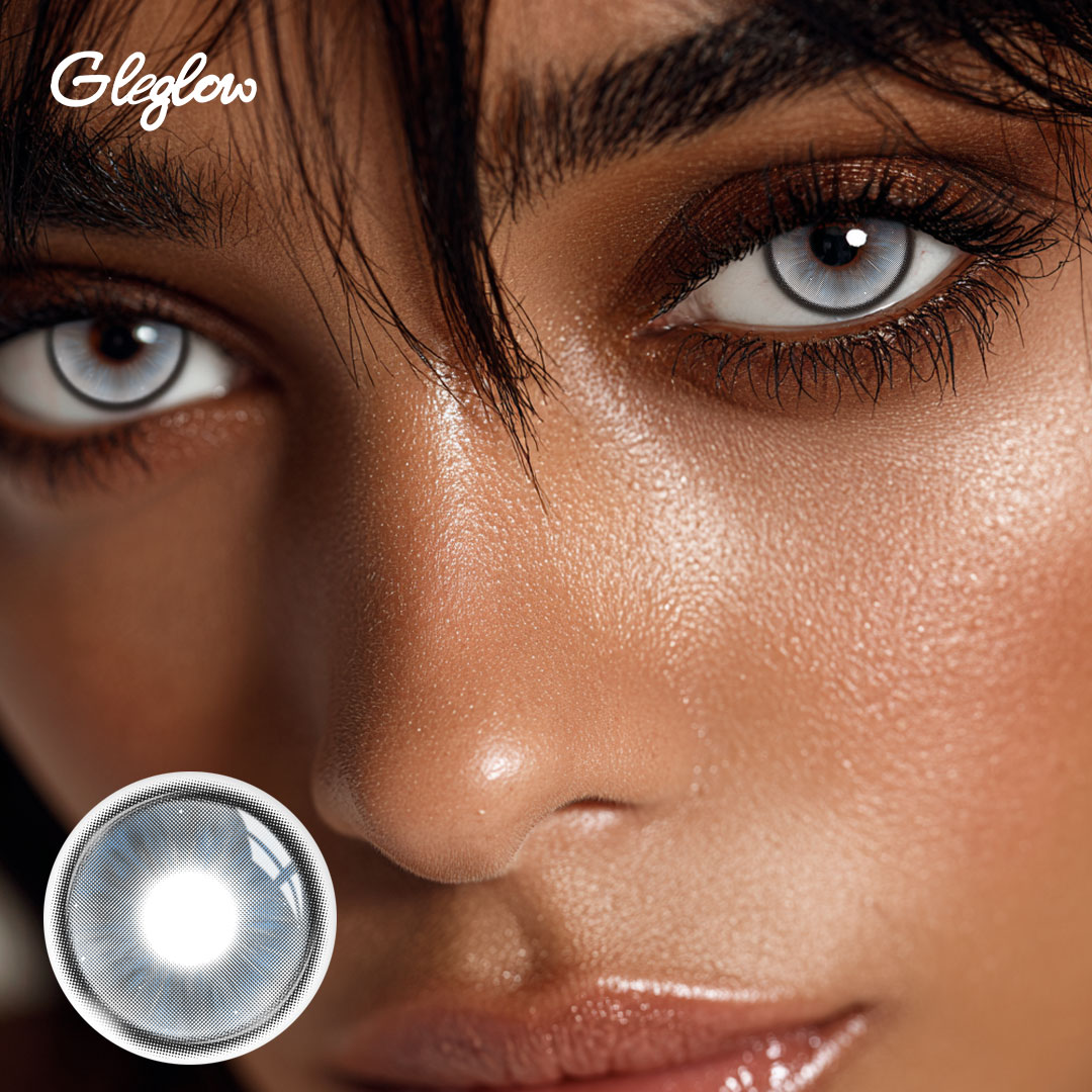 Ethereal Glow Grey - 6-month，2 lenses Colored Contacts - Gleglow