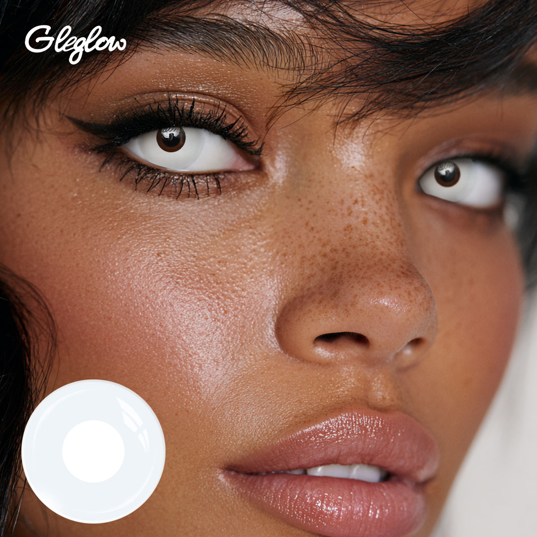 Blank White - 1 Day, 2 lenses Colored Contacts - Gleglow