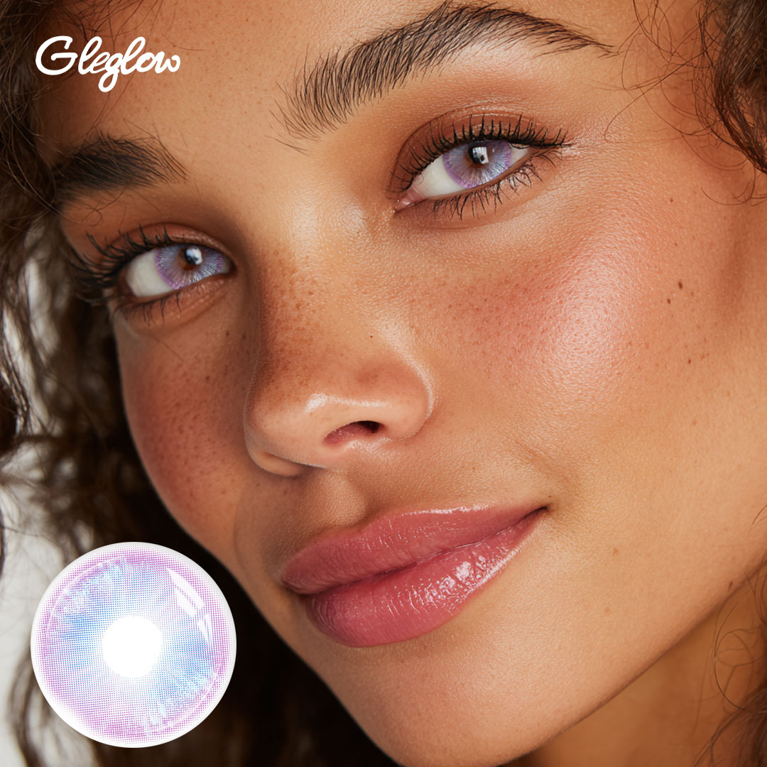 Coco Light Purple - 1 Year, 2 lenses Colored Contacts - Gleglow