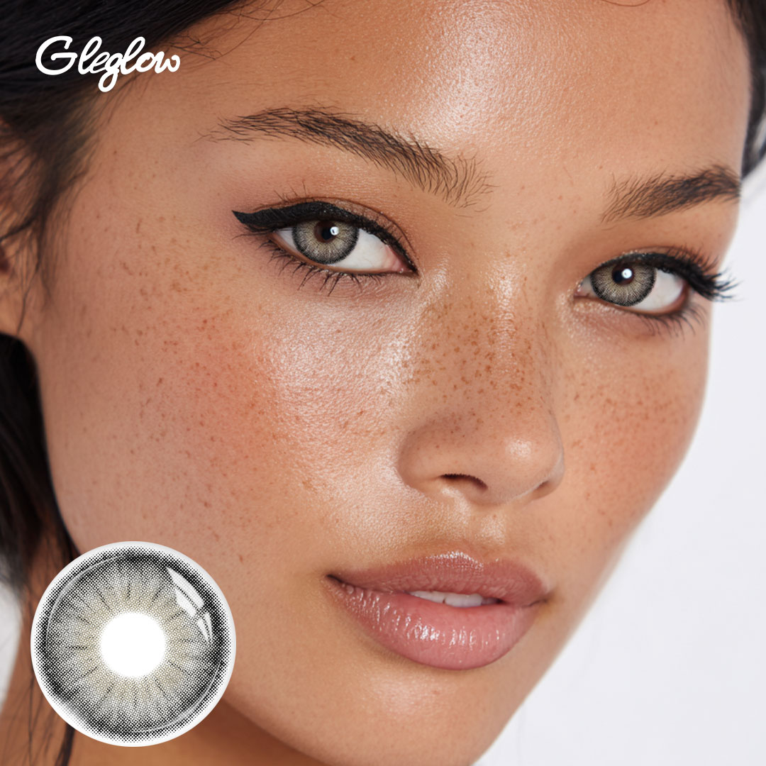 Avelis Grey - 1 Year, 2 lenses Colored Contacts - Gleglow