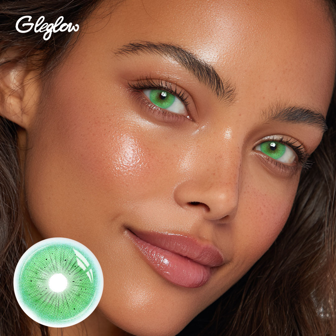 Klyra Green - 1 Year, 2 lenses Colored Contacts - Gleglow