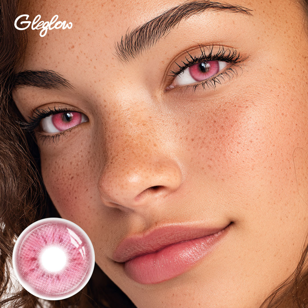 Ether Glow Red - 1 Year, 2 lenses Colored Contacts - Gleglow