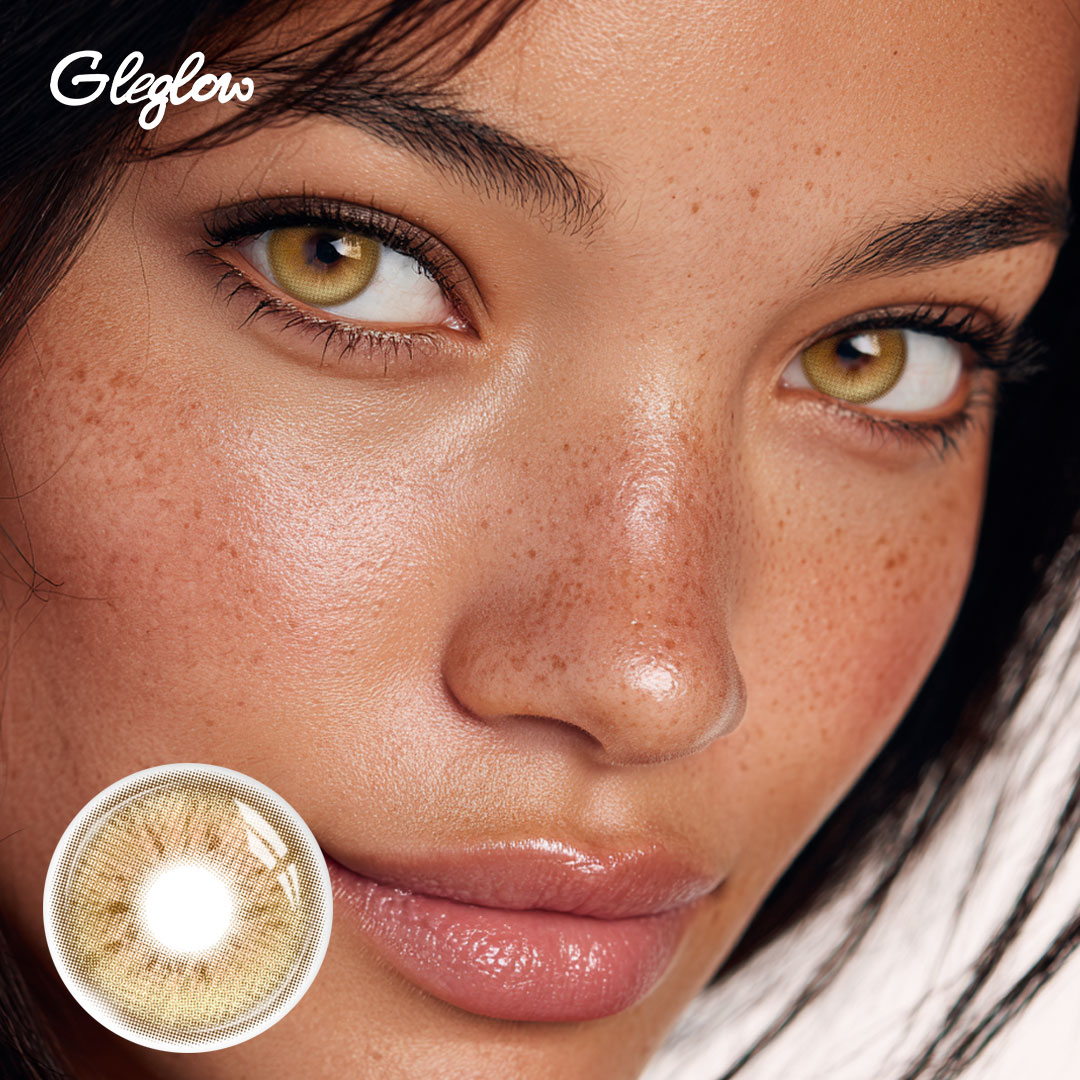 Ether Glow Brown - 1 Year, 2 lenses Colored Contacts - Gleglow