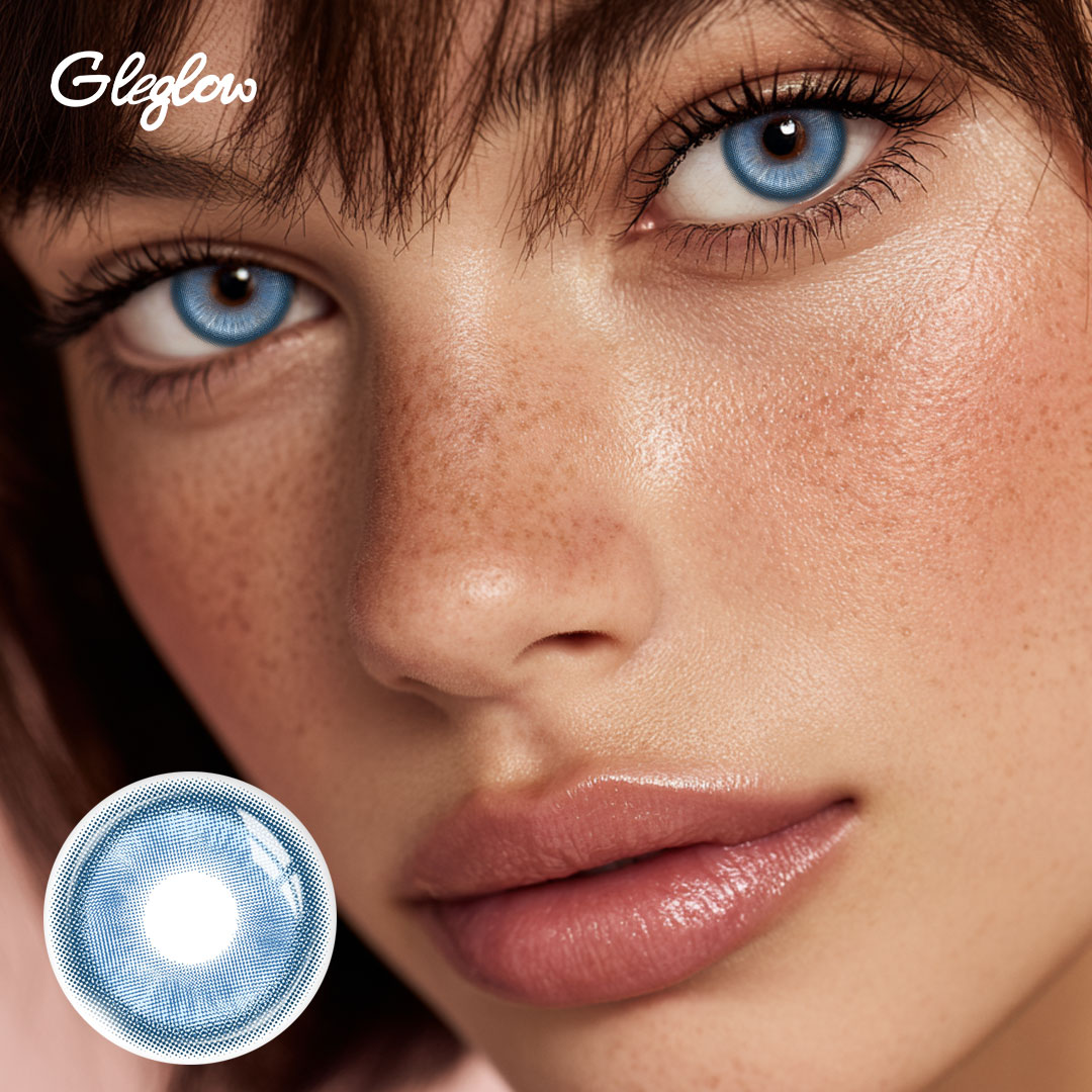 Barbie Blue - 1 Year, 2 lenses Colored Contacts - Gleglow
