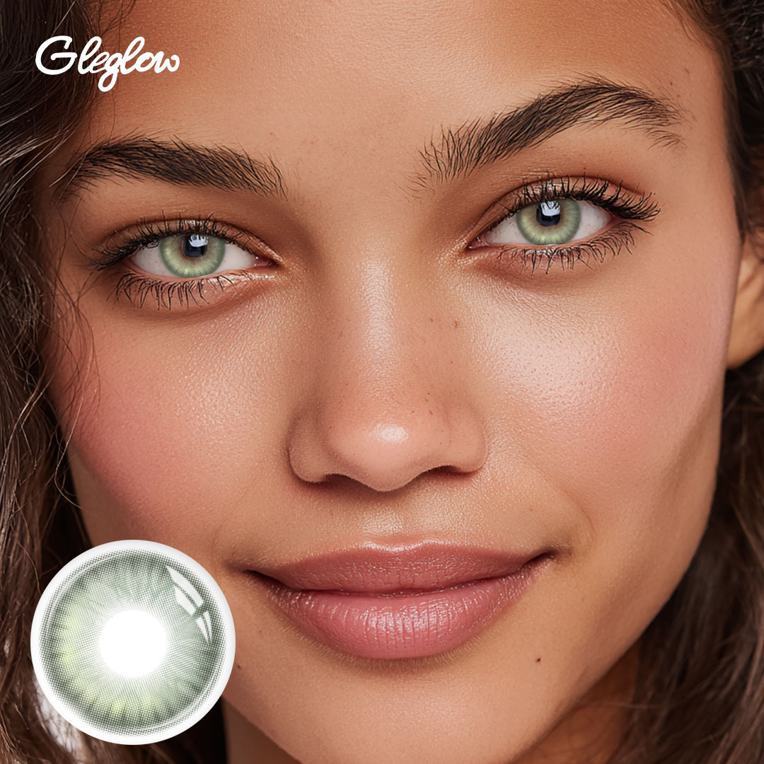 Gloss Green - 1 Year, 2 lenses Colored Contacts - Gleglow
