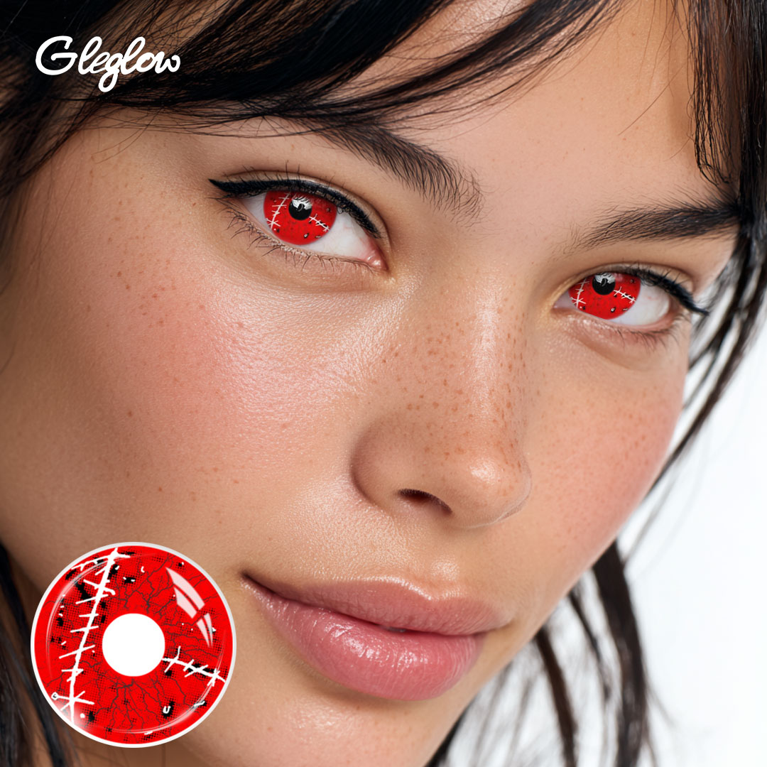 Healing Red - 1 Year, 2 lenses Colored Contacts - Gleglow