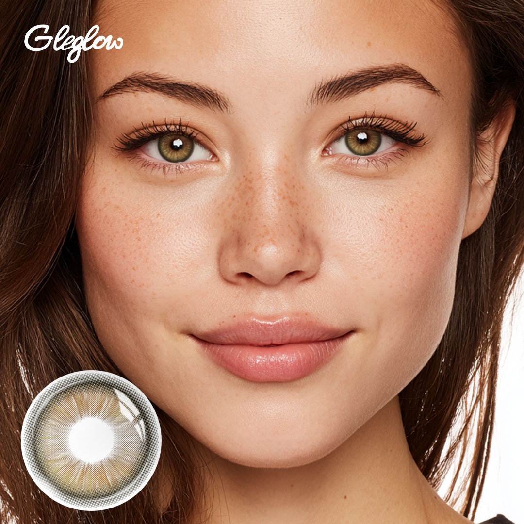 Ebony Brown - 1 Year, 2 lenses Colored Contacts - Gleglow