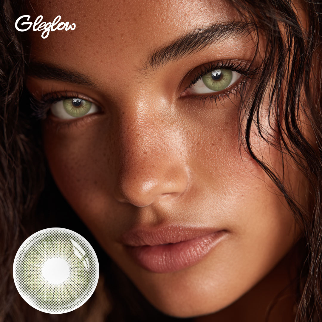 Rome Times Olive Green - 1 Year, 2 lenses Colored Contacts - Gleglow