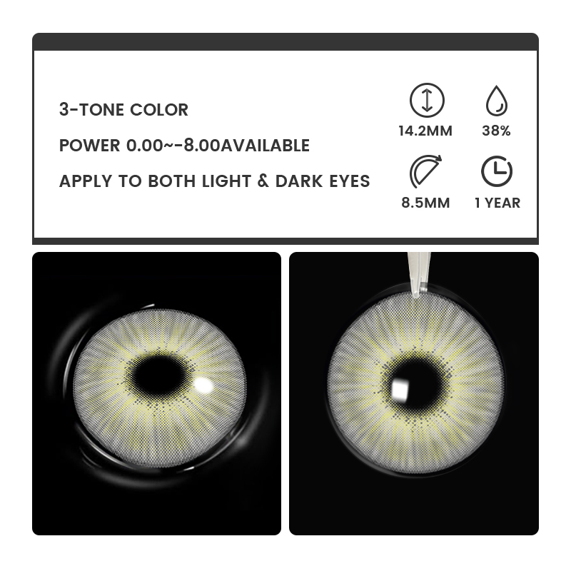 Vaelis Light Brown - 1 Year, 2 lenses