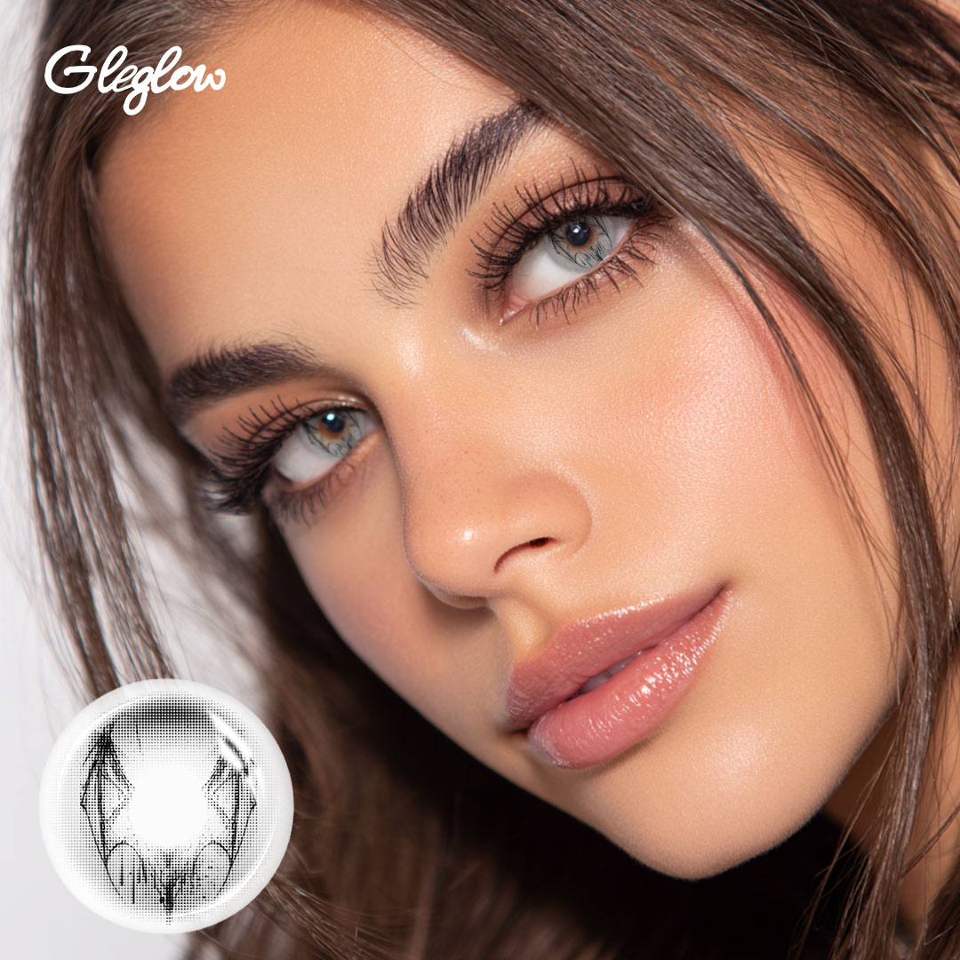 Ravyn White - 1 Year, 2 lenses Colored Contacts - Gleglow