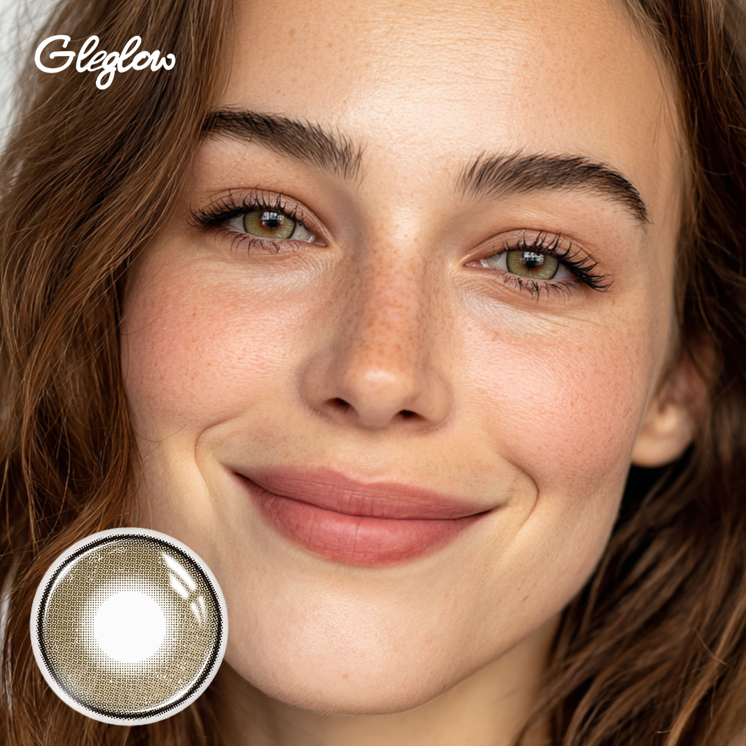 Plume Brown - 1 Year, 2 lenses Colored Contacts - Gleglow