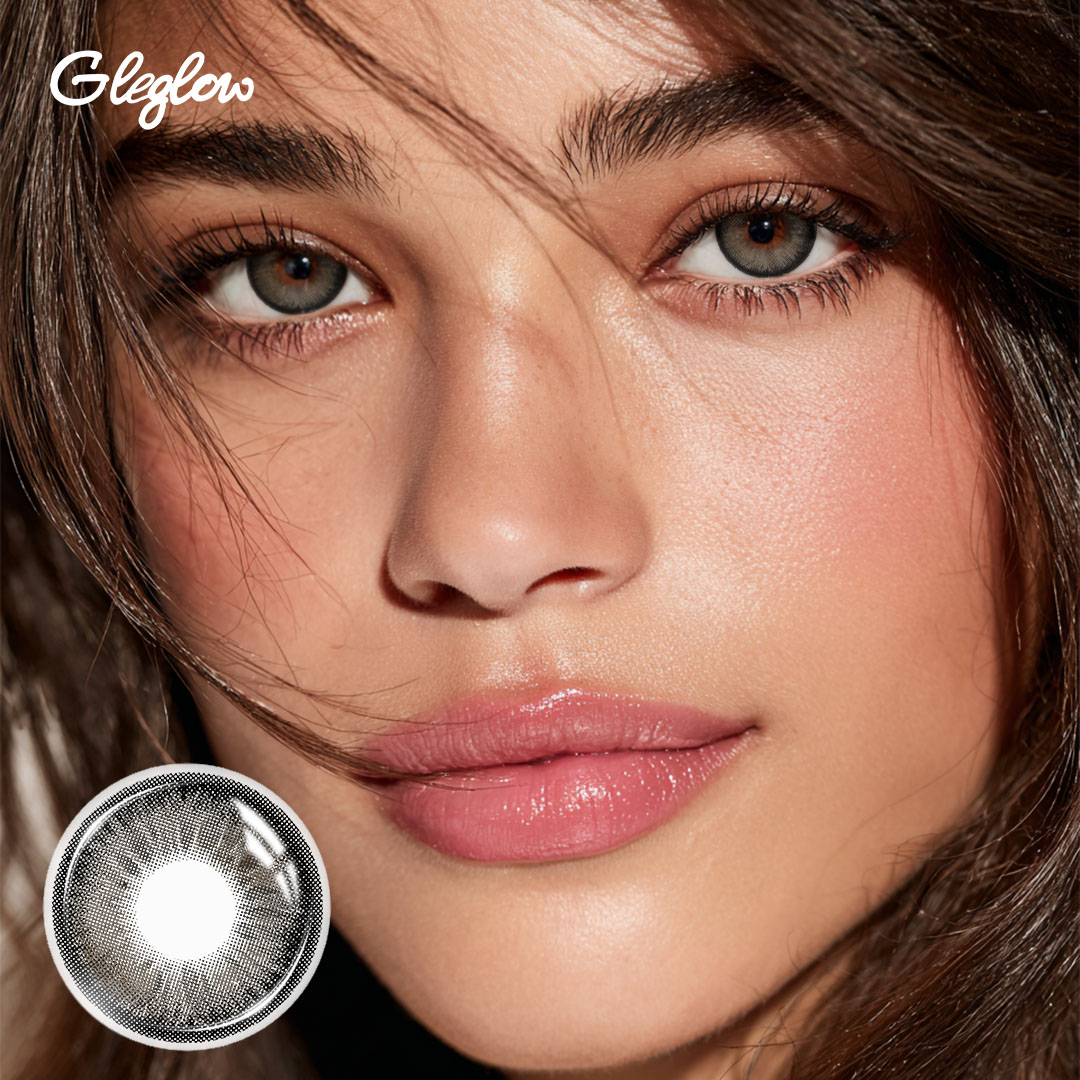 Moonmist Grey - 1 Year, 2 lenses Colored Contacts - Gleglow