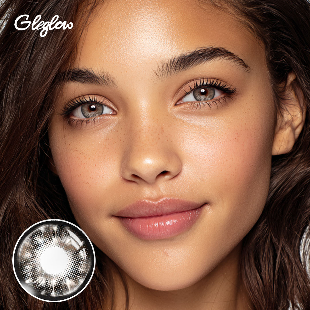 Celestique Grey - 1 Year, 2 lenses Colored Contacts - Gleglow