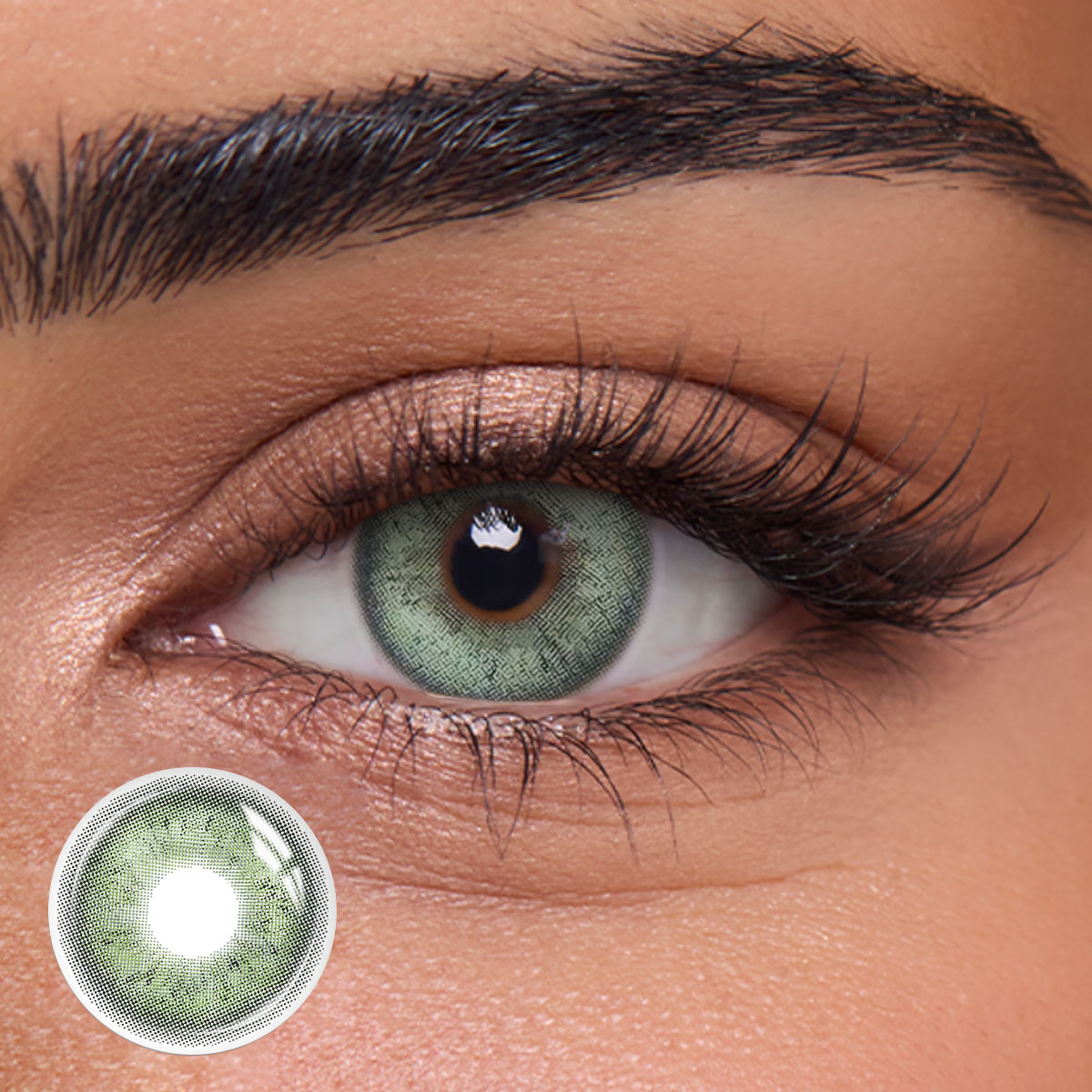 Icebound Green - 1 Year, 2 lenses Colored Contacts - Gleglow