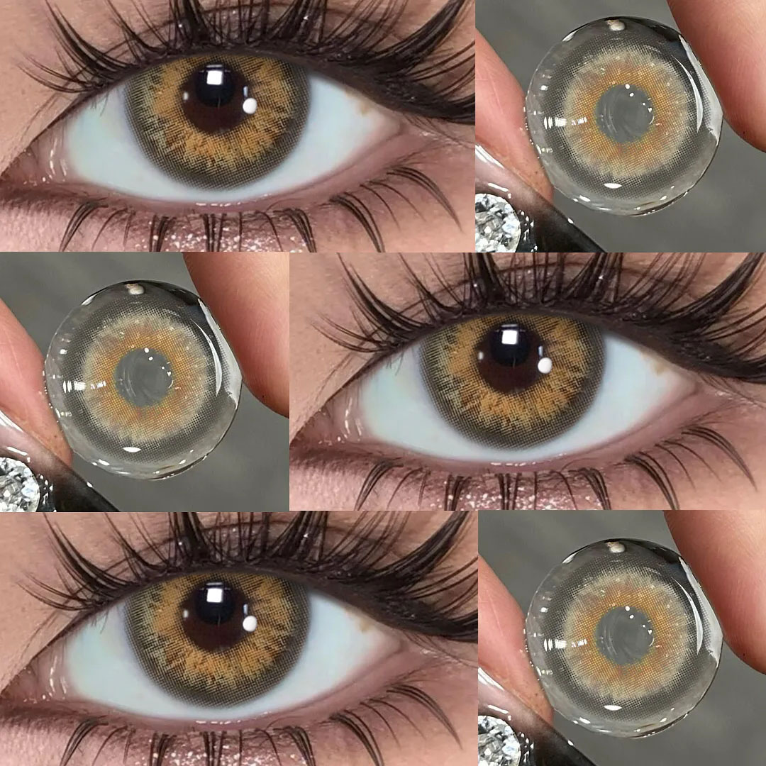 Pure Hazel - 1 Year, 2 lenses Colored Contacts - Gleglow