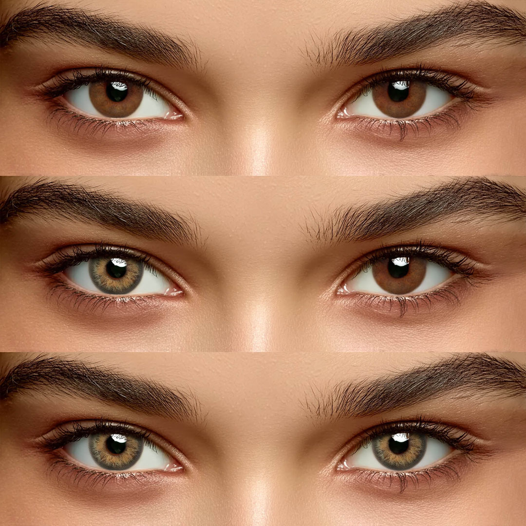 Pure Hazel - 1 Year, 2 lenses Colored Contacts - Gleglow