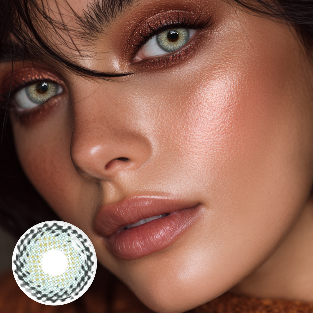 Oasis Jade - 1 Year, 2 lenses Colored Contacts - Gleglow