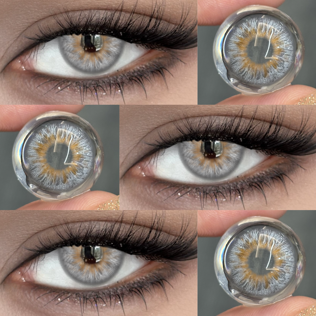 Wolf Gray - 1 Year, 2 lenses Colored Contacts - Gleglow