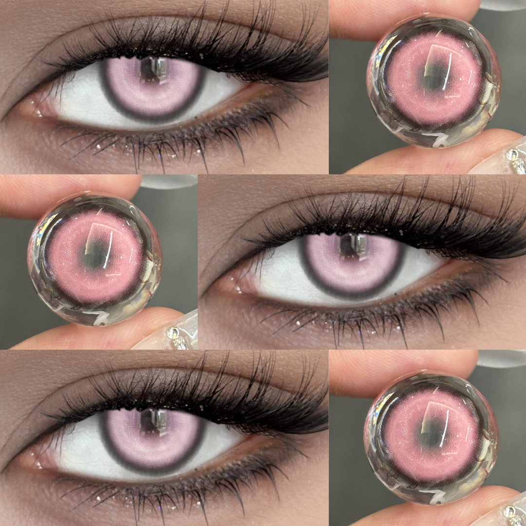 Selene Pink - 1 Day, 2 lenses Colored Contacts - Gleglow