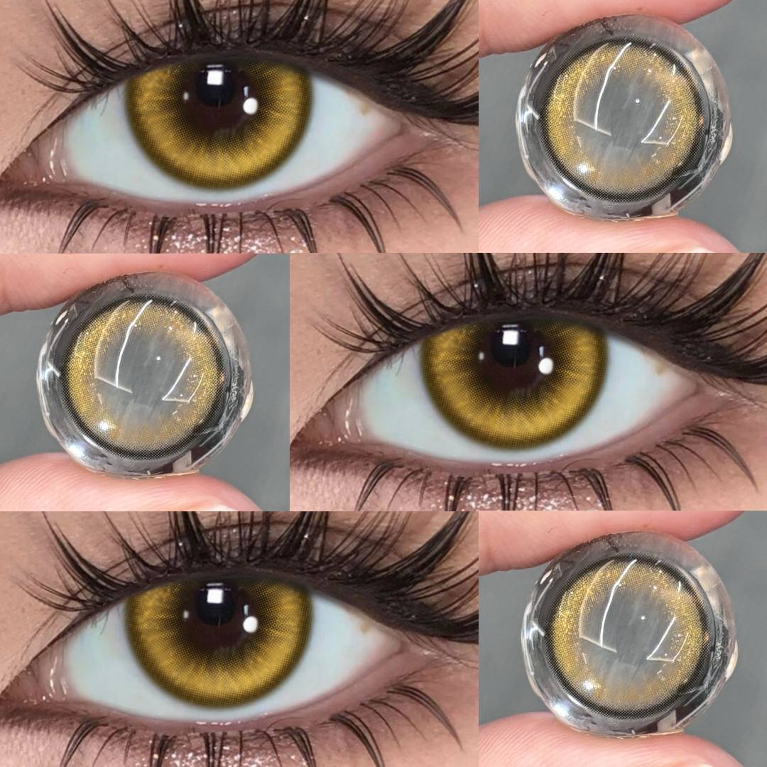 Reef Hazel - 1 Year, 2 lenses Colored Contacts - Gleglow