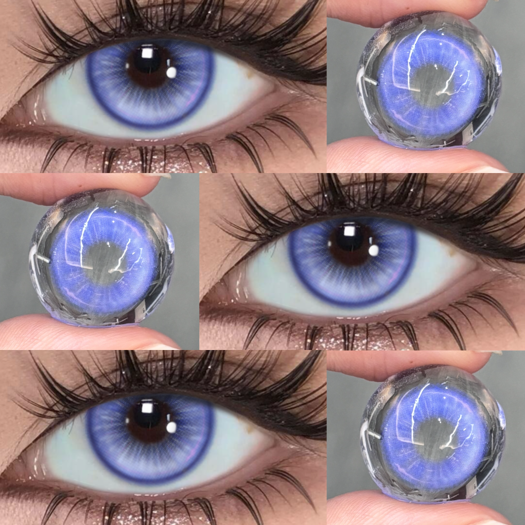 Nimbusis Purple - 1 Year, 2 lenses Colored Contacts - Gleglow