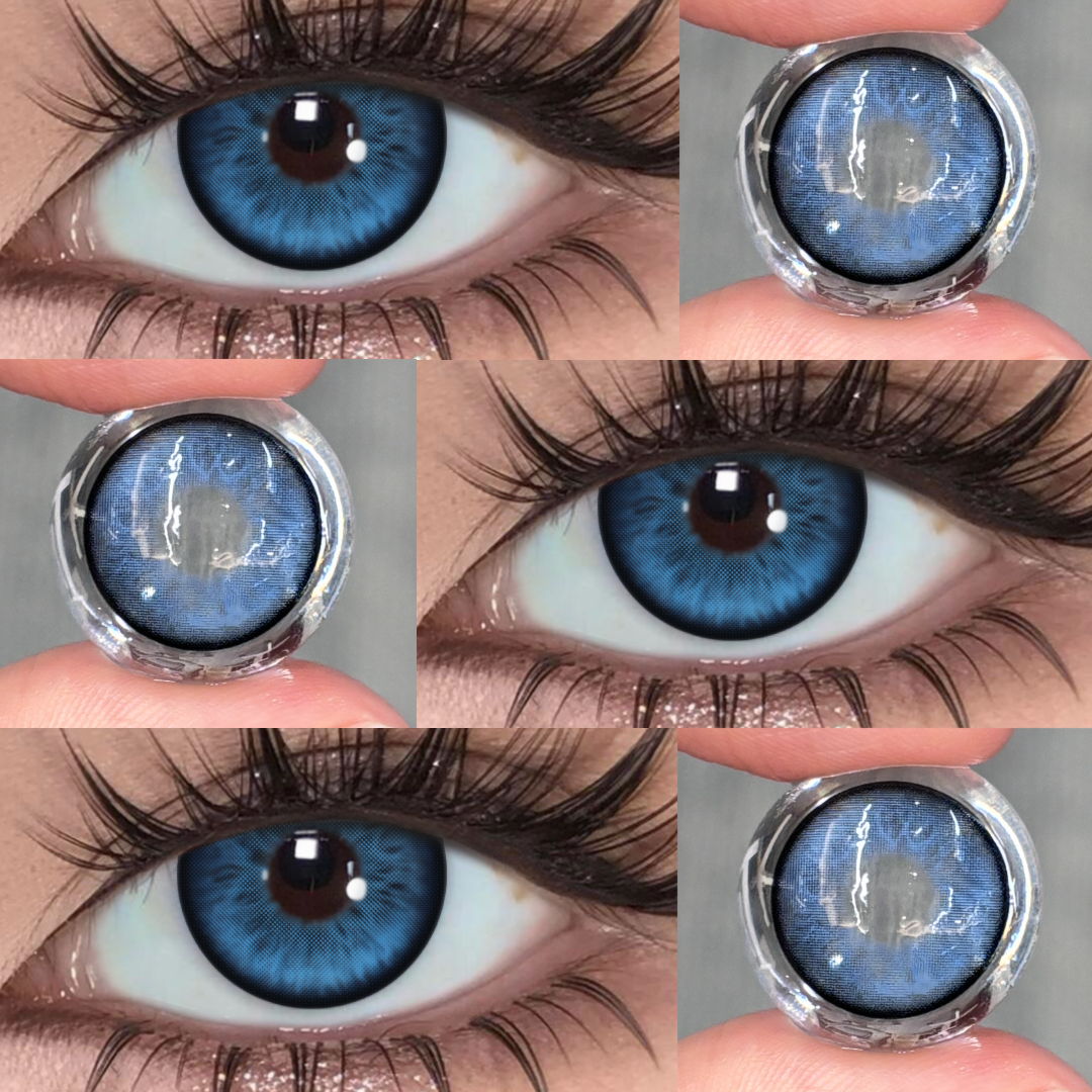 Starlis Blue - 1 Year, 2 lenses Colored Contacts - Gleglow